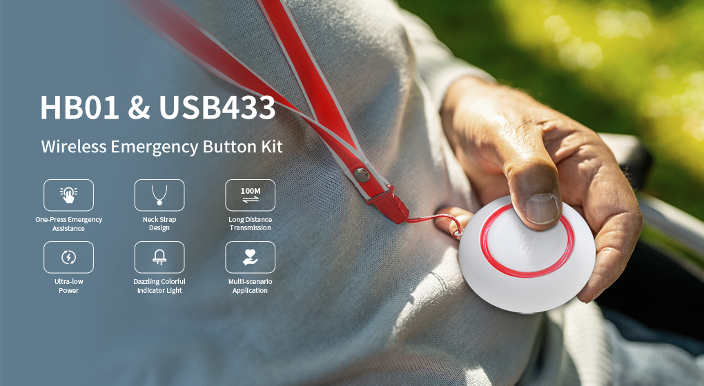 Flyingvoice Introduces the Innovative HB01 & USB433 Wireless Emergency Button Kit